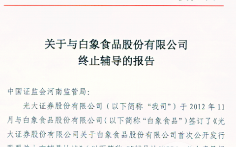 新加坡上市公司代码 白象能否成为下一个鸿星尔克？上市辅导超18个月后黯然离场