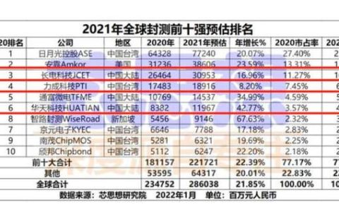 大陆最强封测企业：能测4nm芯片，Top20芯片企业中85%是客户(新加坡哪些公司用芯片)