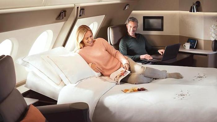 新加坡航空推出全新A380客舱设计 在“床”上下了不少功夫(新加坡航空公司座椅图片)