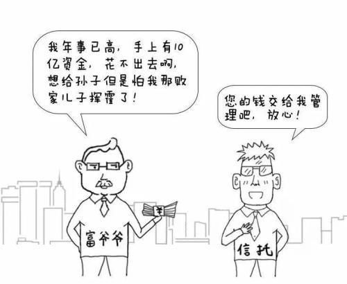 漫画信托 三分钟读懂关于信托的那些事儿(新加坡信托公司待遇如何)