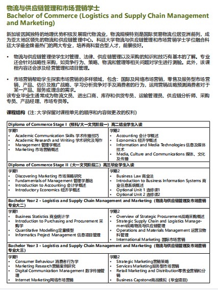 科廷新加坡-两年拿到商学学士学位-物流与供应链管理专业(新加坡物流公司管理制度)