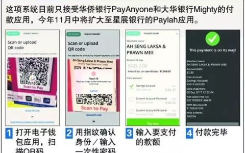 【17.9.10新政】新加坡首个扫码付款的小贩中心出炉(新加坡公司付款)