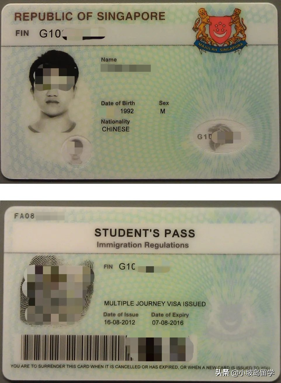 在新加坡，主要都有哪些身份准证？(新加坡公共担保公司)